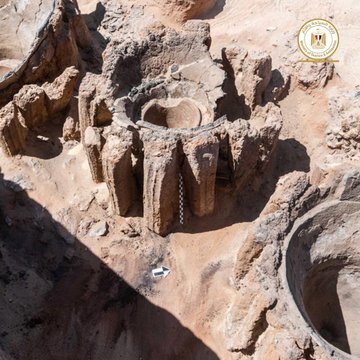 Some of the kilns used to produce beer in ancient Abydos, Egypt