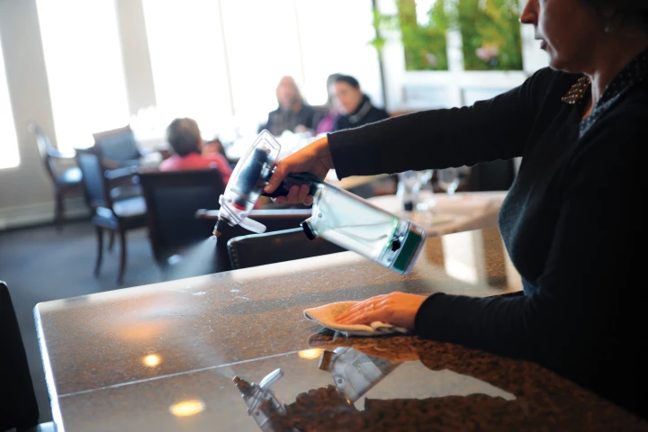 Activeion's ionator products use tap water to disinfect and clean surfaces