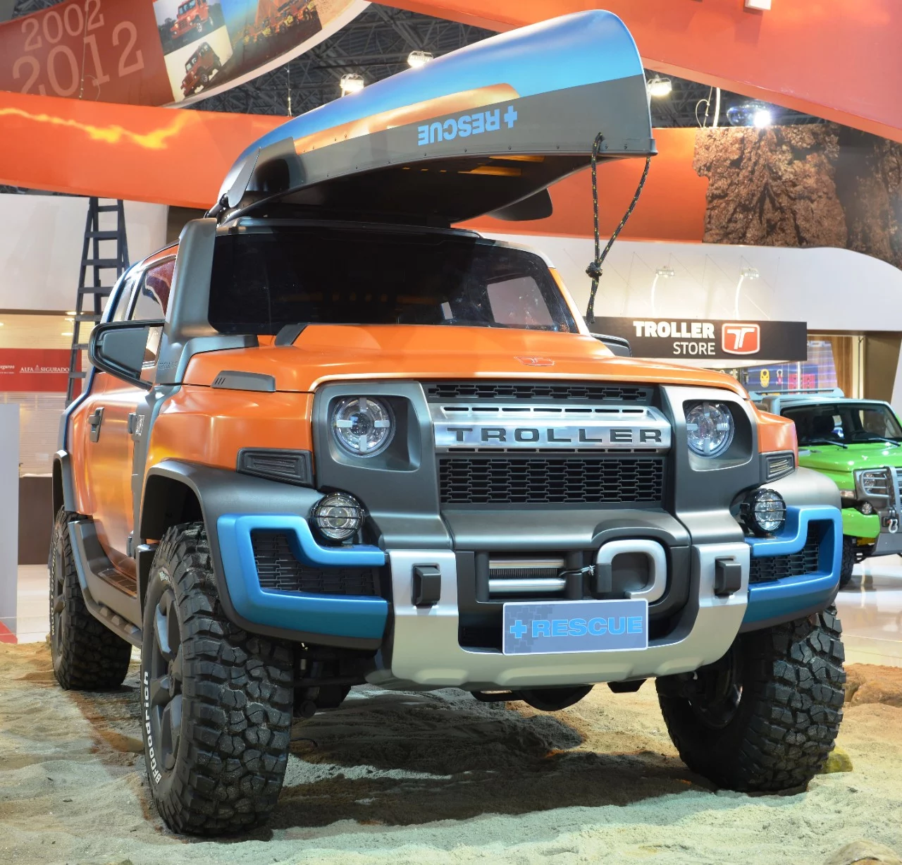 The Off-Road Rescue includes an orange paint job and canoe