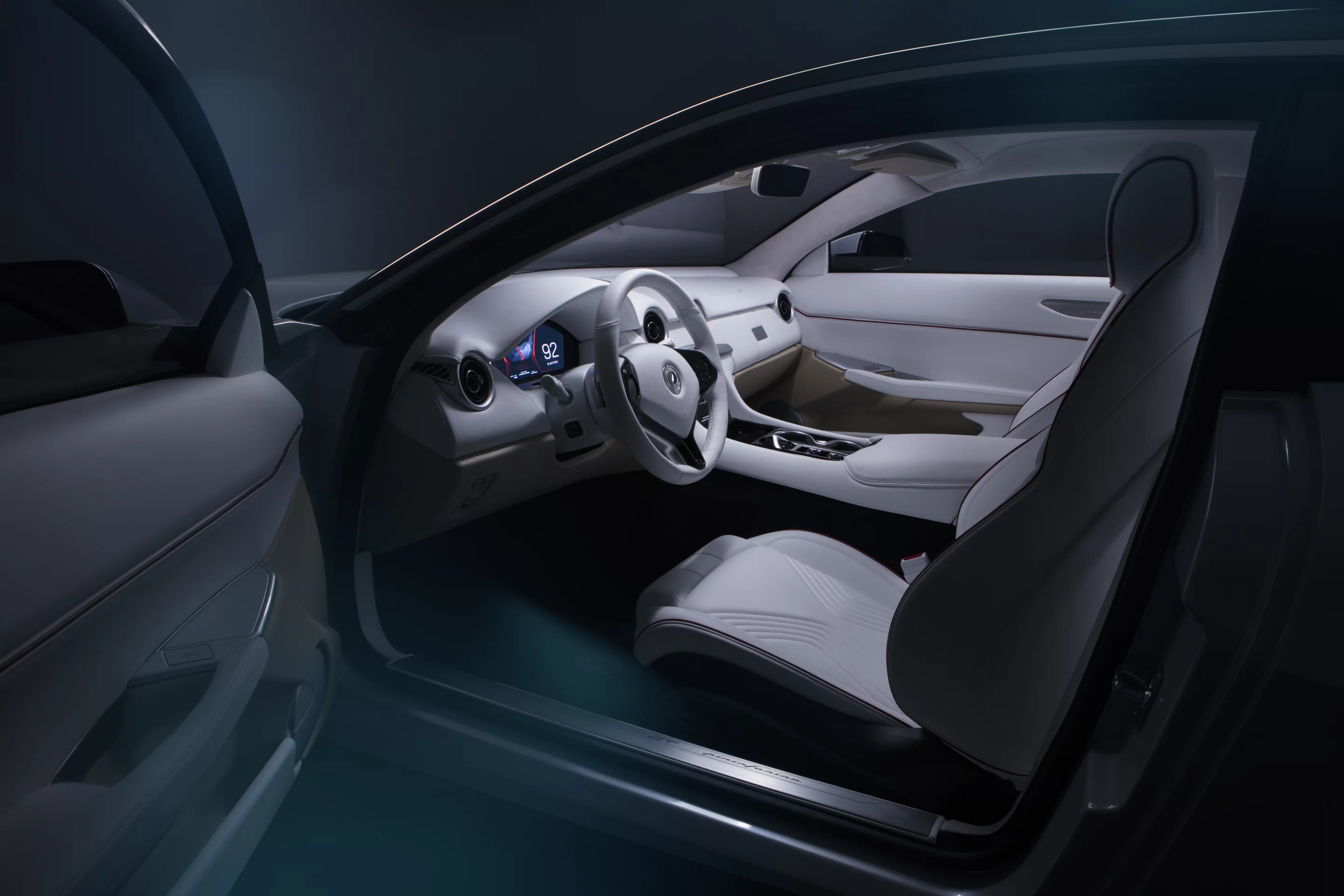 A look at the bright interior of the Karma GT by Pininfarina