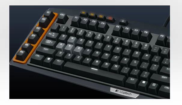 The G710+ has mechanical keys