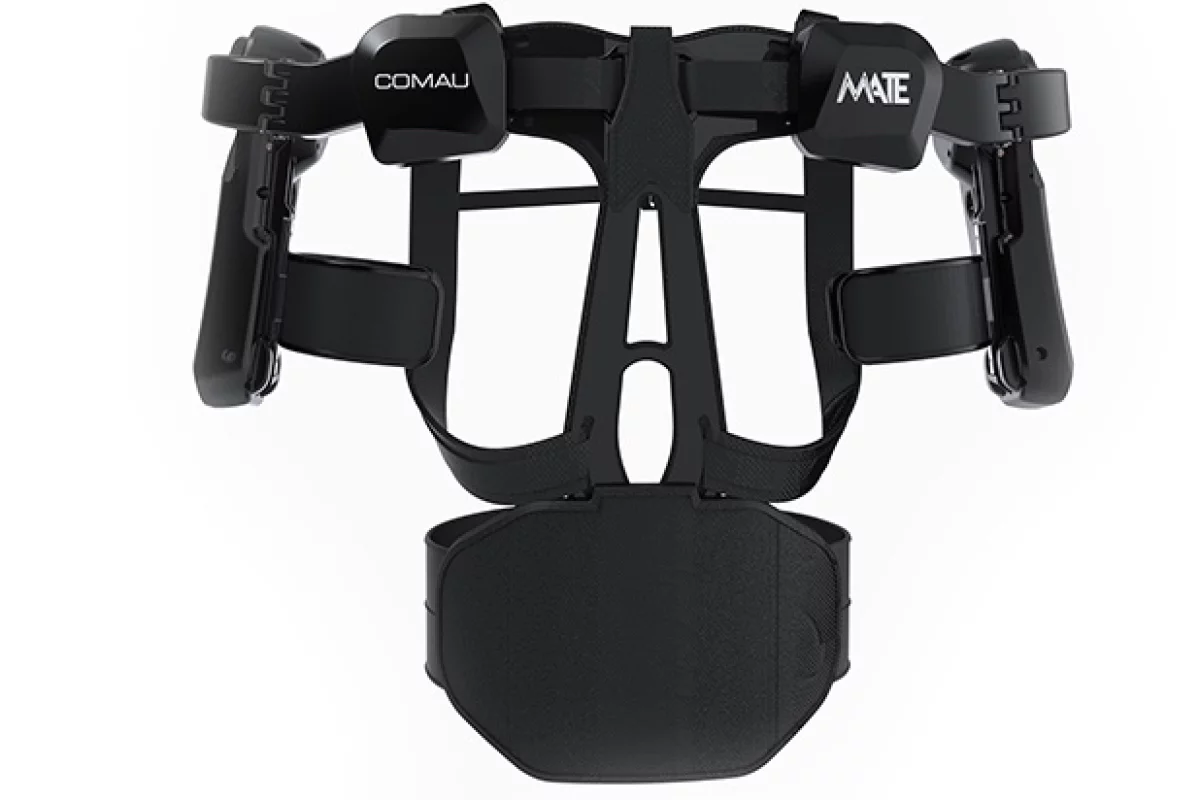 Comau's MATE upper-body skeleton should be on the market in a couple of months