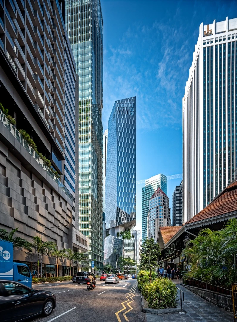 Robinson Tower rises to 175 m (574 ft)-tall