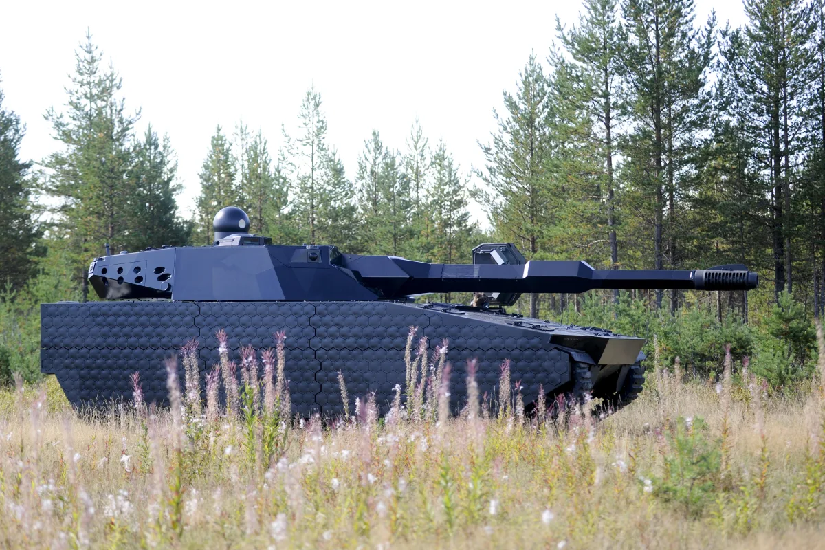 A CV90 Swedish infantry fighting vehicle fitted with the ADAPTIV panels (Image: BAE Systems)