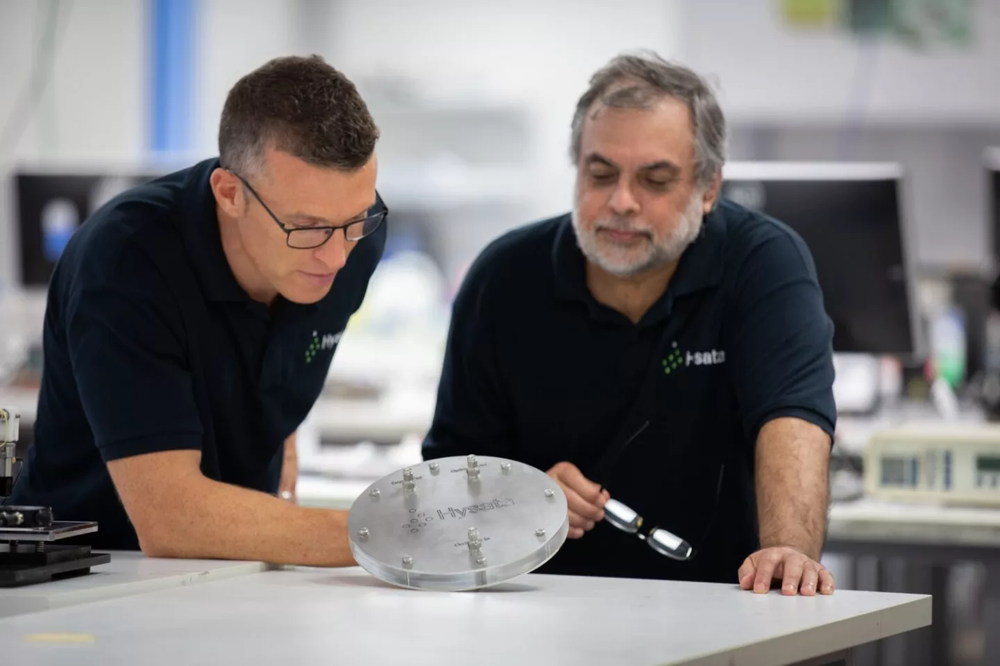 Hysata CEO Paul Barrett with company CTO Gerry Swiegers