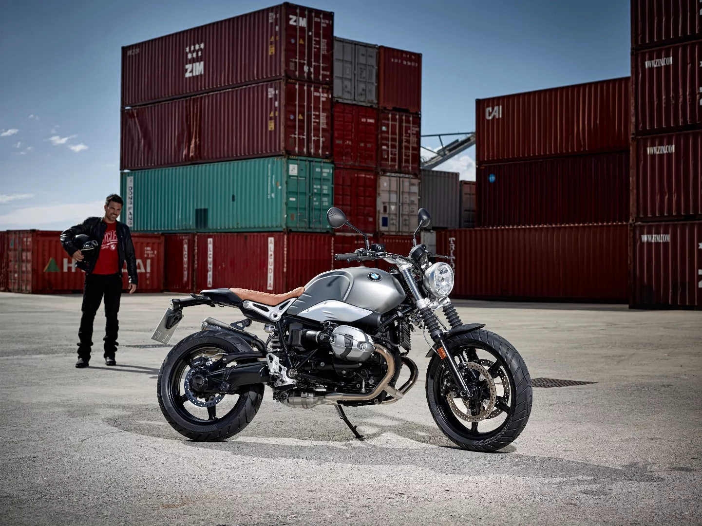 The BMW R nine T Scrambler
