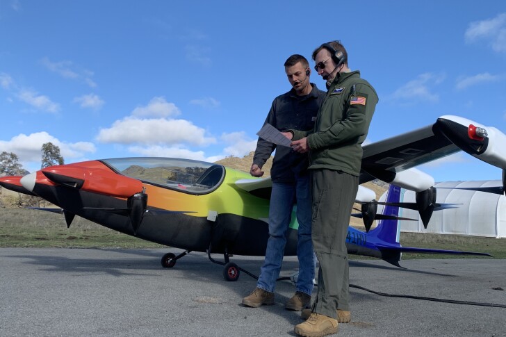 Parker Downey (left) of Kitty Hawk and Terrance McKenna