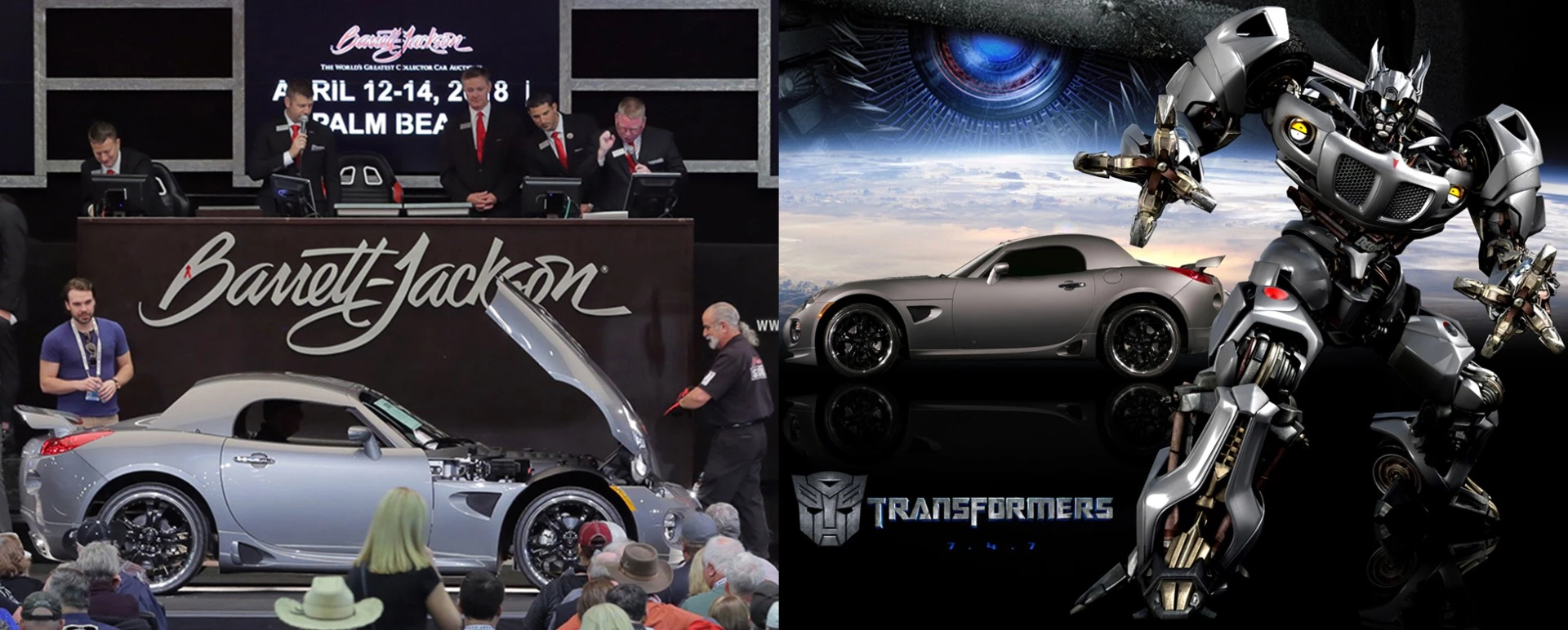 This 2006 Pontiac Solstice the actual car used in the 2007 blockbuster science fiction movie Transformers based on the Hasbro toy line. Movie cars always retain their value on the auction block and it may well be that this car will significantly appreciate in value because the target audience of the 2007 film is not yet old enough to have a license or to have accumulated any wealth. In the meantime, while you're waiting for that payday, it's a well sorted custom Solstice. It sold for $21,100 at Barrett_Jackson’s Scottsdale 2018 auction