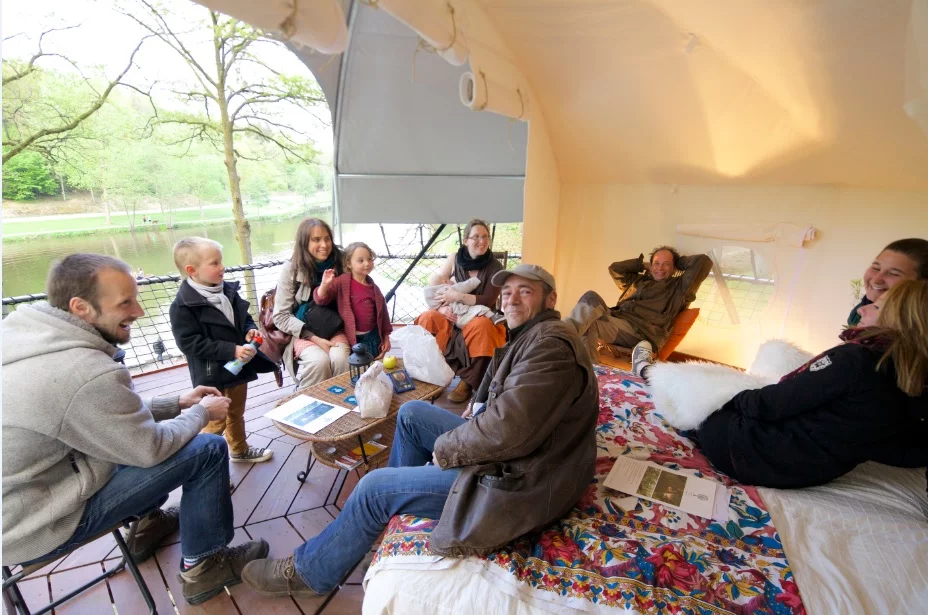 The tree shelter is reported easy to install and leaves no trace or impact on its surrounding environment and trees