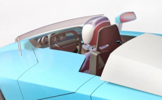 A close-up of the Senso cockpit