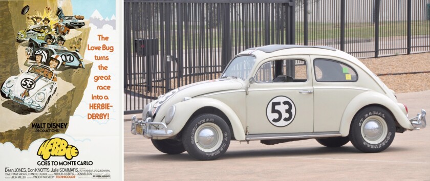 This is not a normal 'Herbie' because although many Herbies were used in the six movie series, it was modified so that it could be driven from a low position in the back seat and hence appear driverless. Lot 136 at Bonhams and TCM "Treasures from the Dream Factory Auction, 23 November, 2015 (New York)