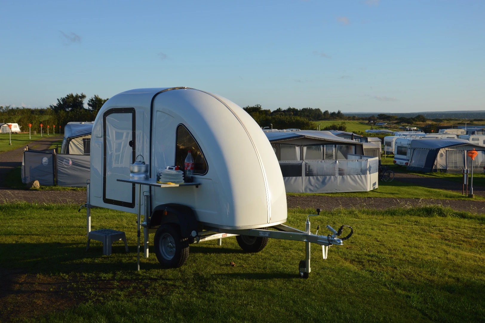 The Homie is built from aluminum and wood, with a layer of insulation and composite plastic