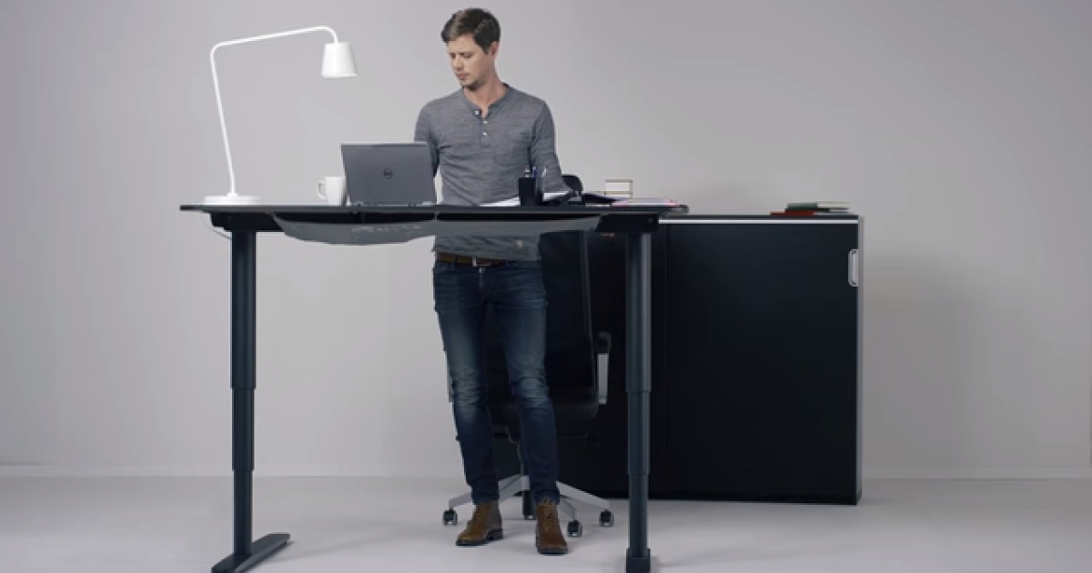 Ikea's adjustable Bekant desk looks to bring you to your feet
