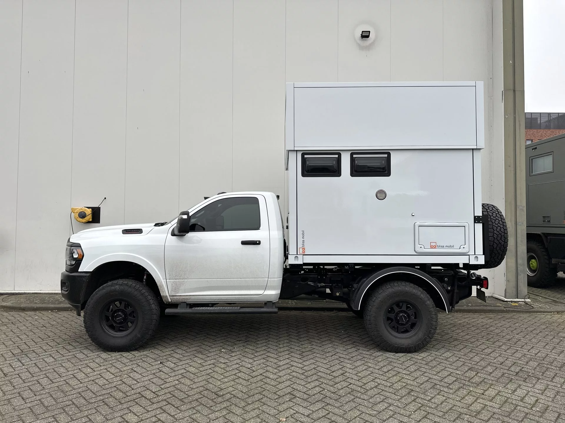 The Bliss 8 roof adds 2.5 feet to the total height of the unit when fully raised