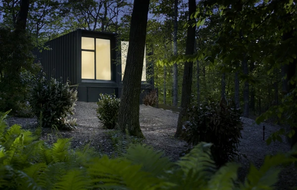 Container Studio was originally conceived as a backyard Art Studio and sees the clever use of two standard shipping containers