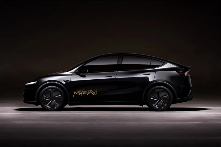Tesla has launched its robotaxi service in Austin, Texas – and the limited fleet currently includes branded Model Ys like these instead of Cybercabs