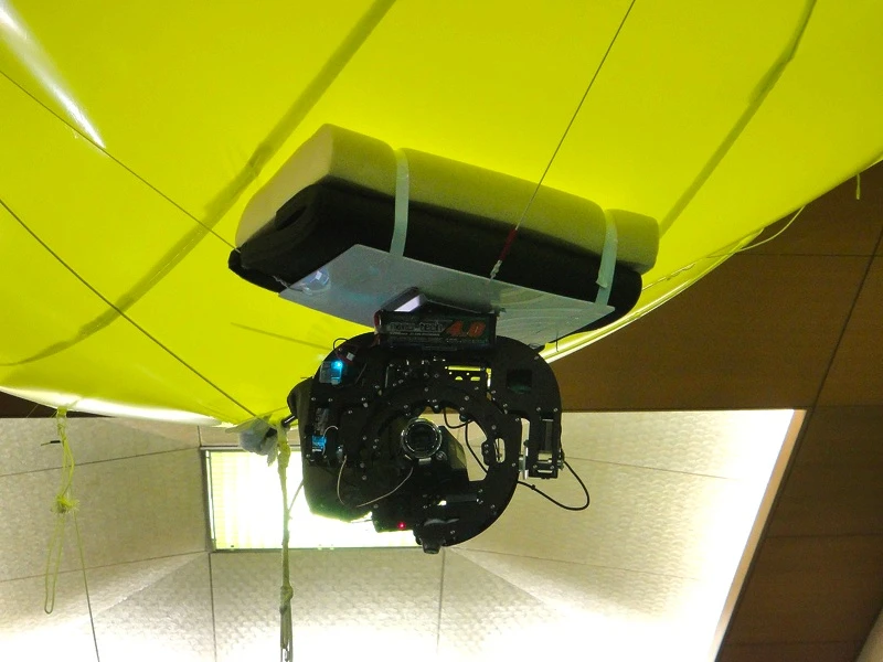 NHK's gyro-stabilized balloon camera rig