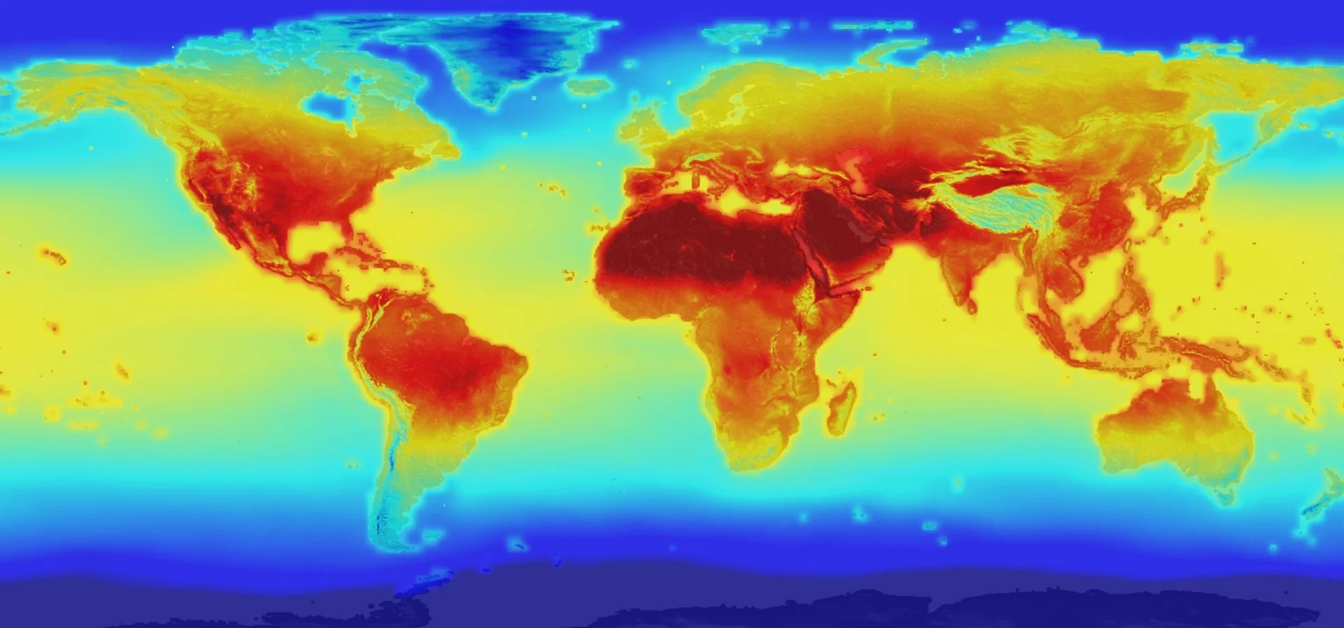 NASA data showing how temperature and rainfall patterns worldwide may change through the year 2100 because of growing concentrations of greenhouse gases in Earth’s atmosphere