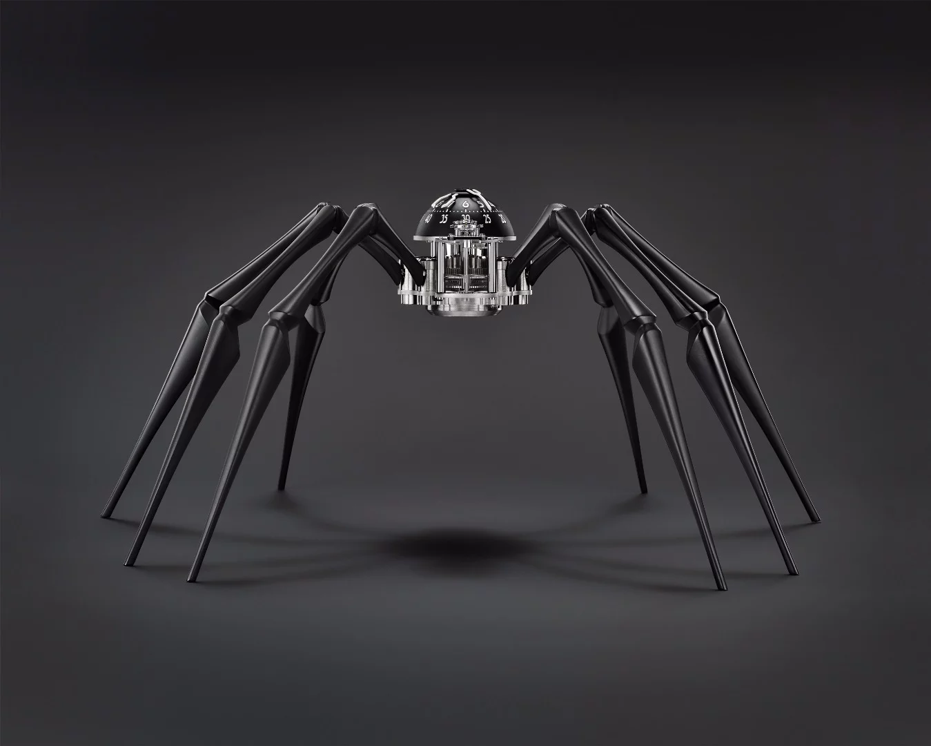 Arachnophobia can be placed standing on a desk or its legs manipulated to create a slightly sinister, arachnophobia-inducing position