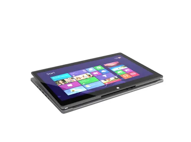 The Acer Aspire R7 folds flat like a tablet