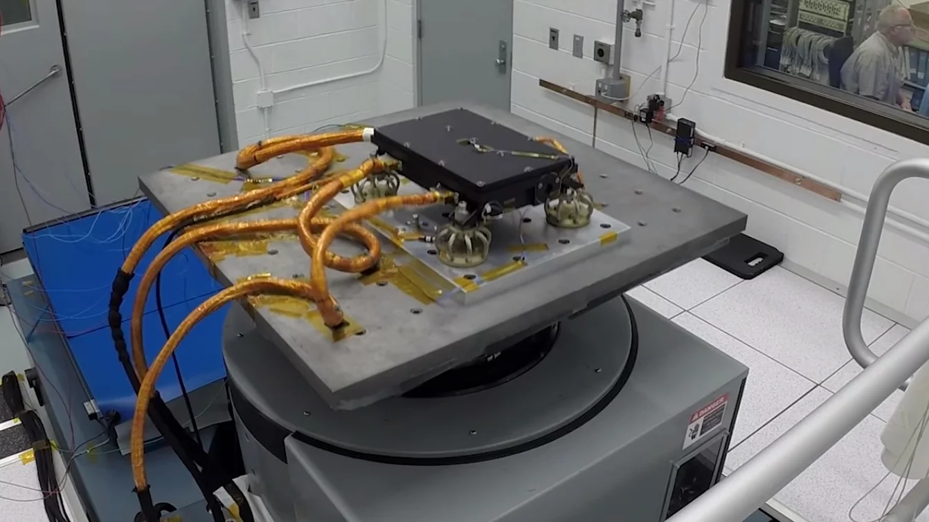 MEDLI2 undergoing vibration testing