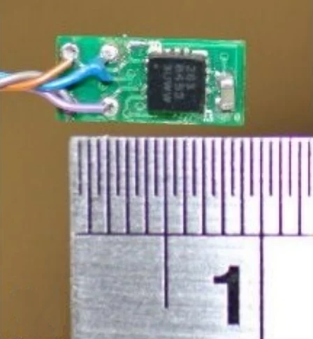 The current proof of concept prototype uses a wire instead of a Bluetooth transmitter