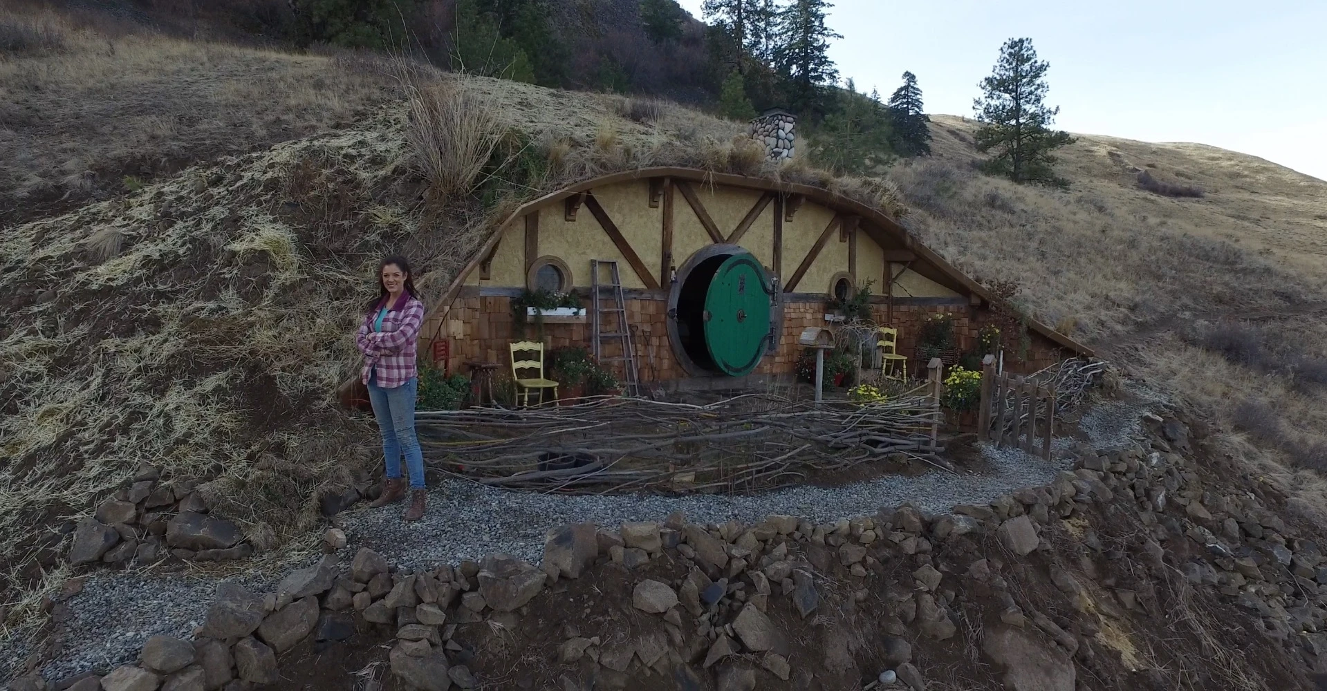 The Hobbit Homes are located in Chelan, Washington