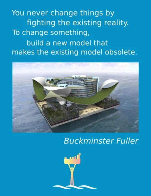 Paypal founder Peter Thiel is investing in a project that hopes to create floating cities that are free from political agendas (image by Seasteading Media)