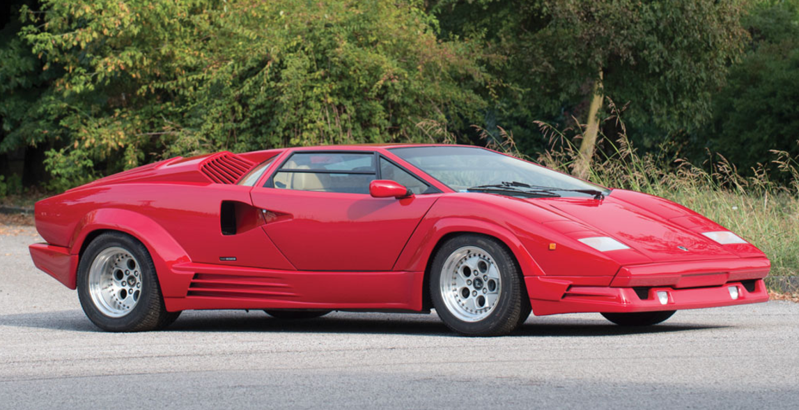 This 1989 Lamborghini Countach 25th Anniversario sold for €436,800 ($463,270)