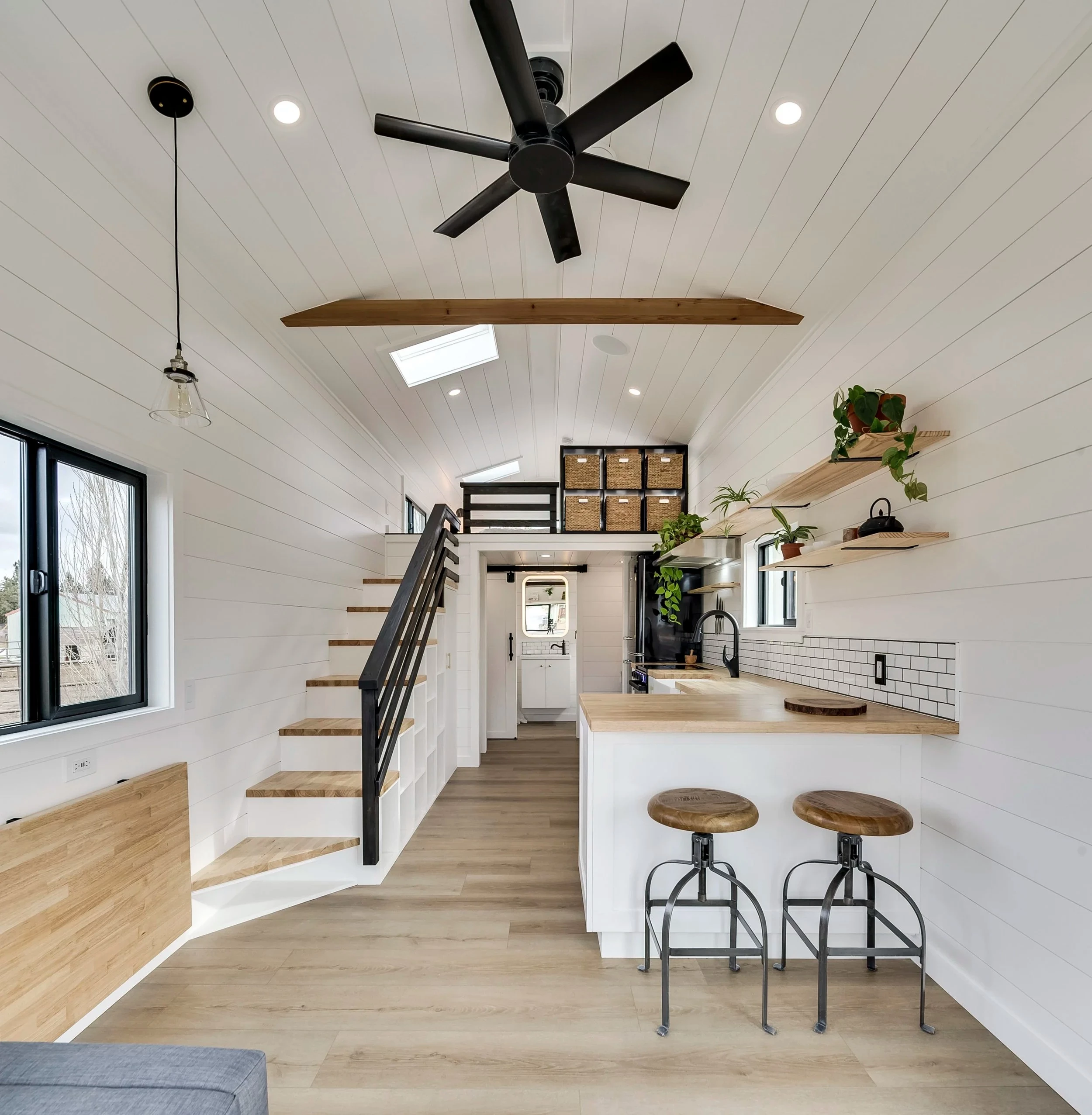 The Ochoco's interior decor is inspired by a farmhouse aesthetic