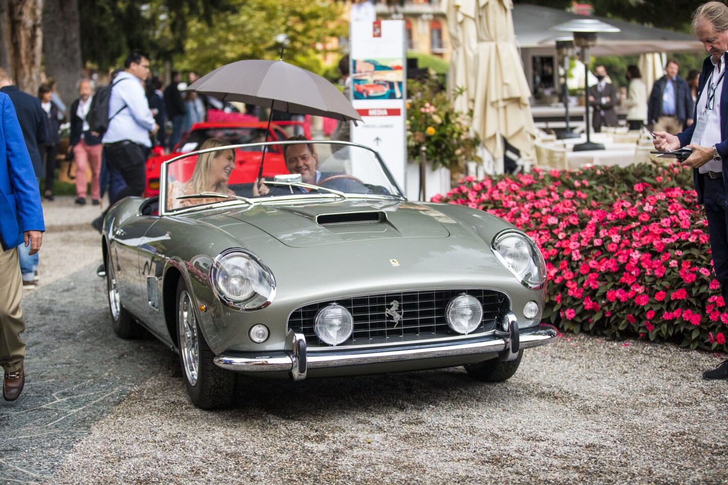 The class winner in Class F (90 Years of Pininfarina) was this 1960 Ferrari 250 GT California SWB Spyder. The car comes from the Destriero Collection (MC).