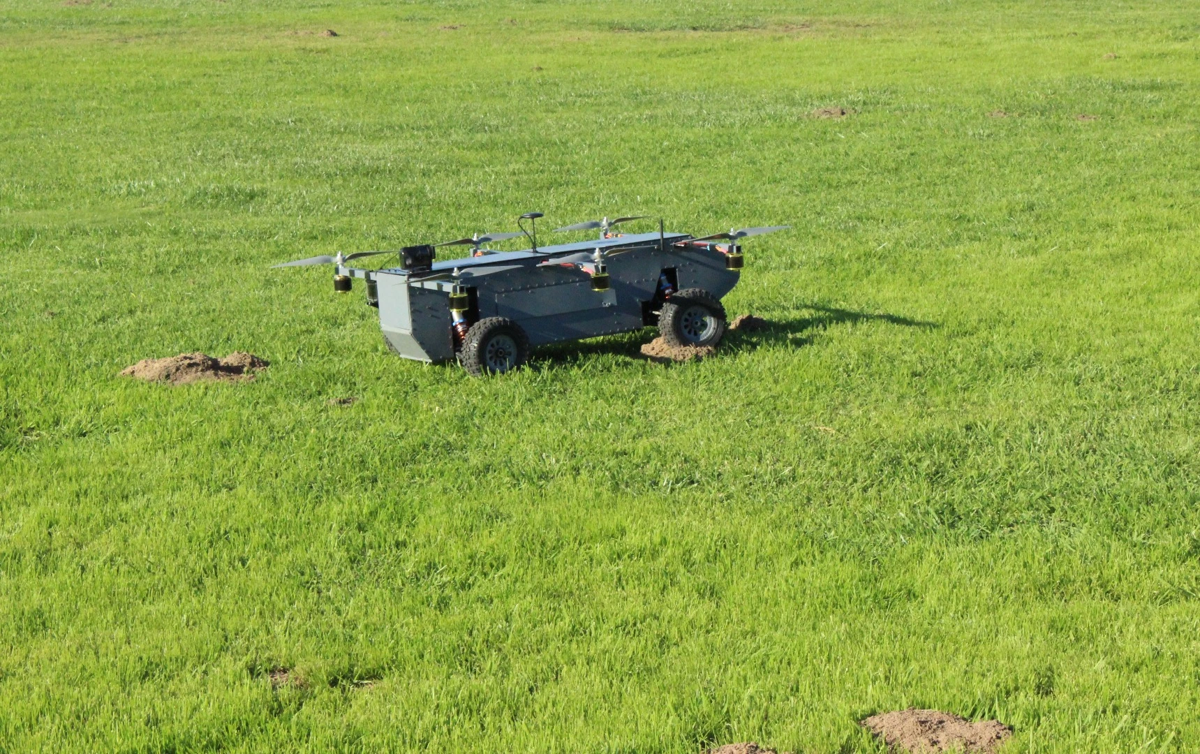 The AT Panther delivery system modified to add a robotic arm