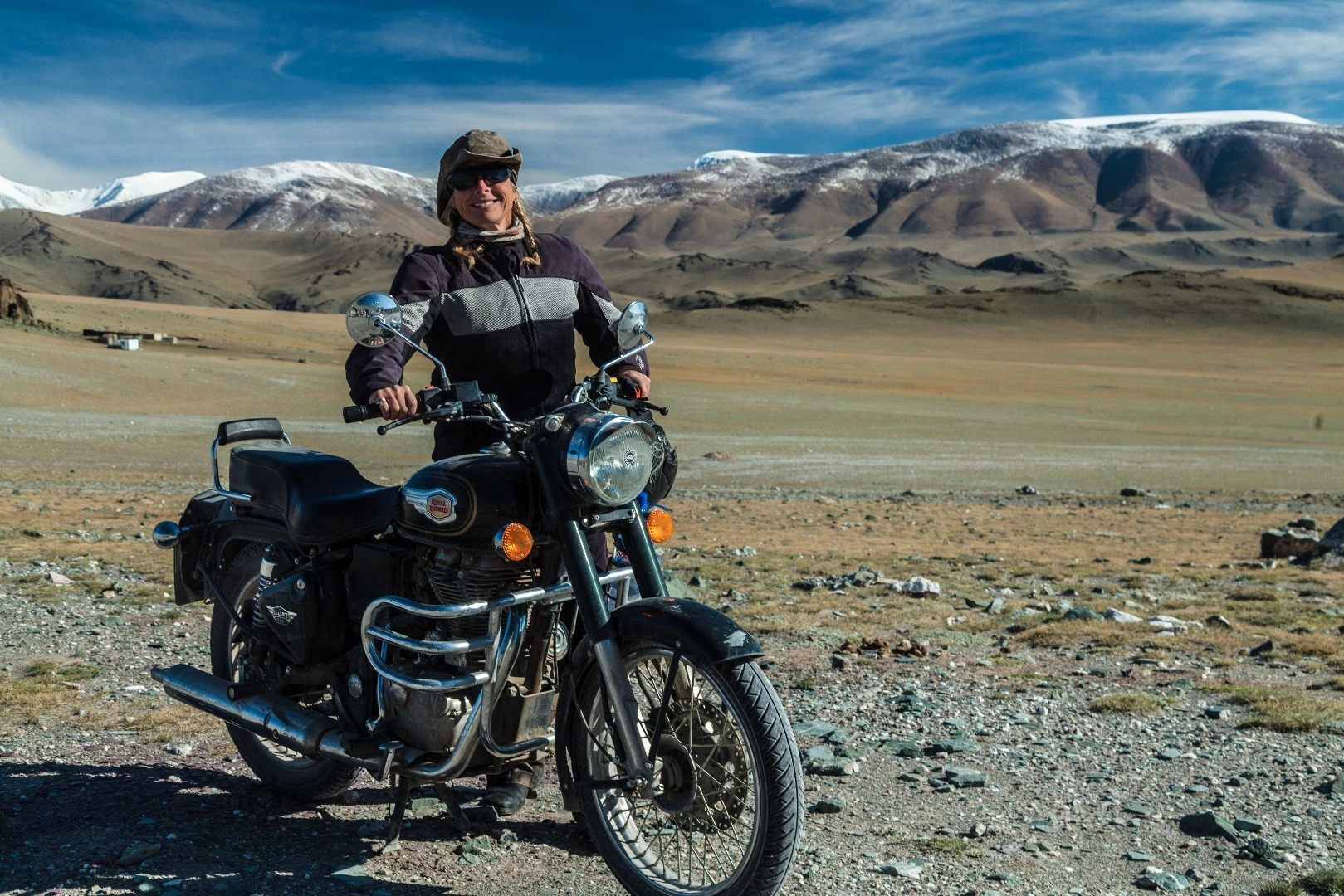 Tour leader Emily Hewitt, Altai mountains
