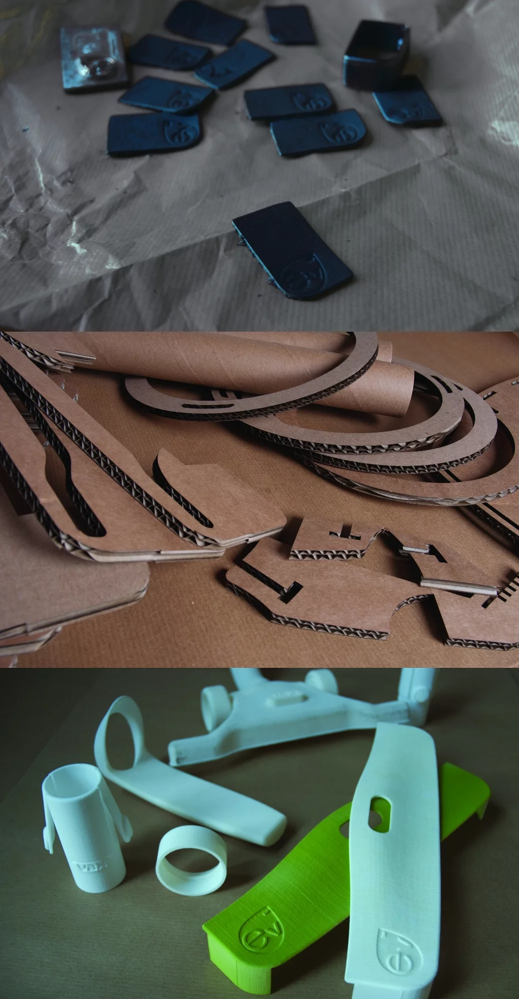 The various components that make up the Vax ev cardboard vacuum cleaner