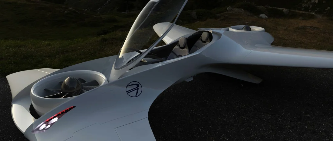 The DeLorean DR-7 seats two