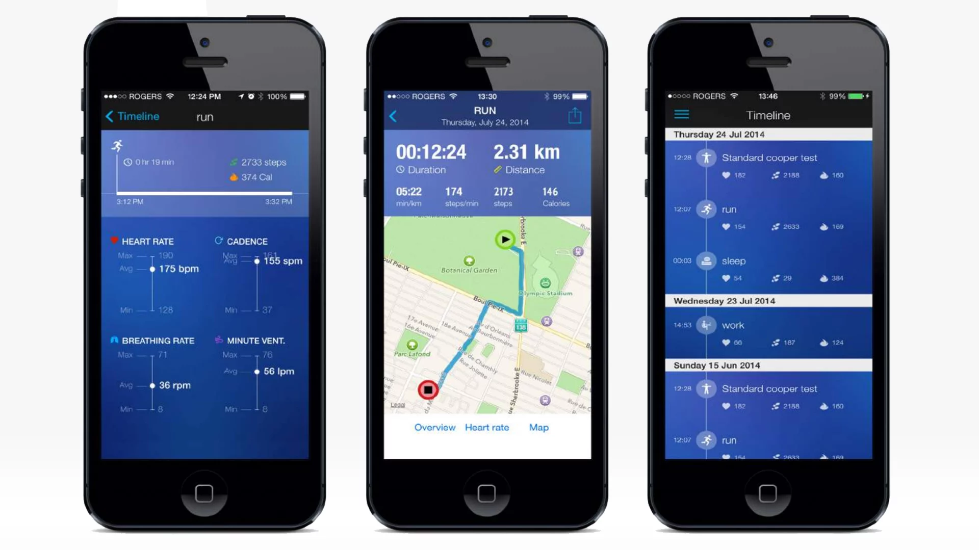 The shirt is compatible with both iOS and Android smartphones, with dedicated apps providing real time biometrics
