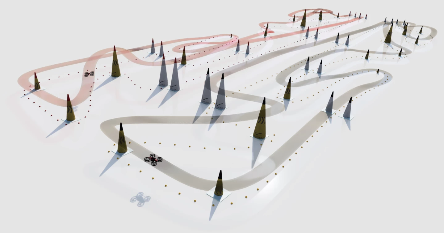 A possible layout for one of the AeroKarting tracks