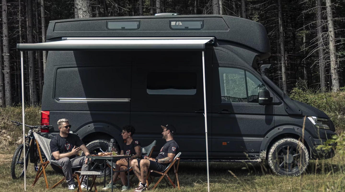 That still seems like way too much camper van to come back to when mountain biking ... a polo match or yacht trip might be more in line with a million-dollar camper