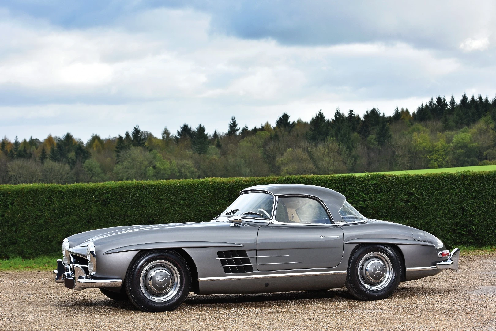 This 1958 Mercedes-Benz 300 SL Roadster is estimated to fetch between €850,000 and €1,100,000. Photo: Tim Scott