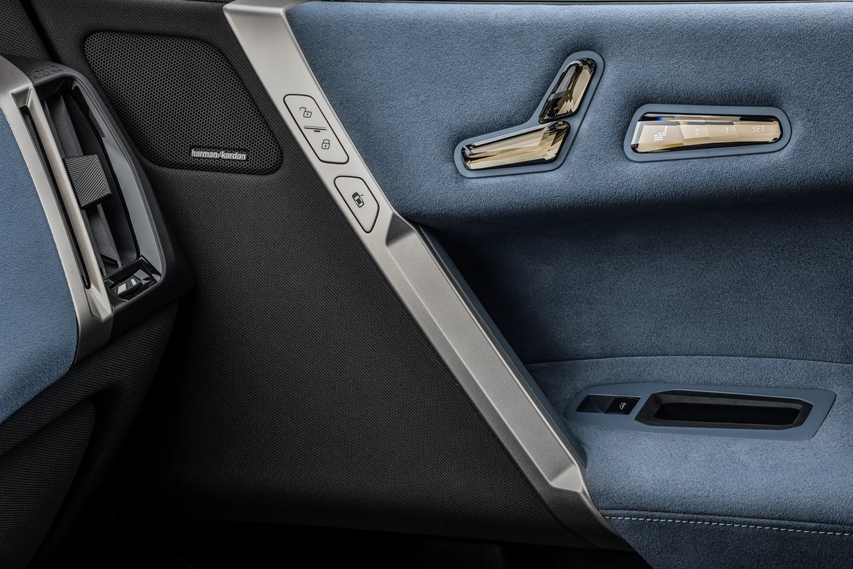 Shy Tech: Speakers, controls and vents are integrated more subtly around the interior