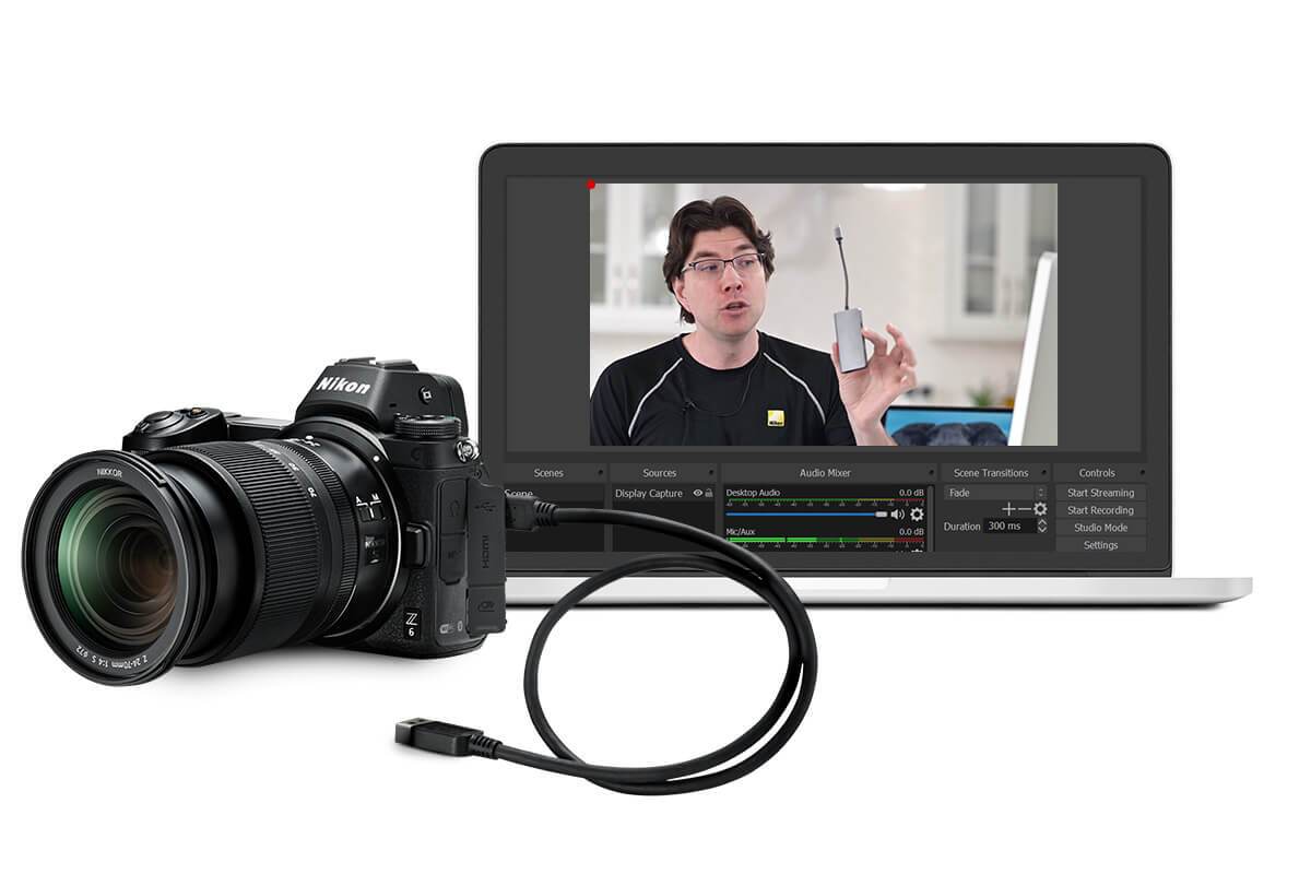 The Webcam Utility Beta software is available for select Nikon cameras