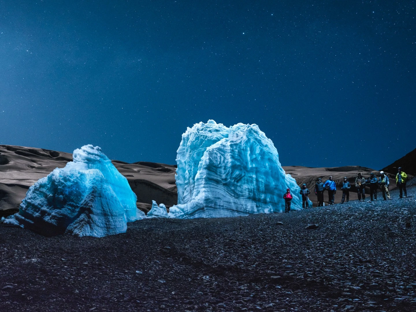 The Pastoruri glacier in Peru