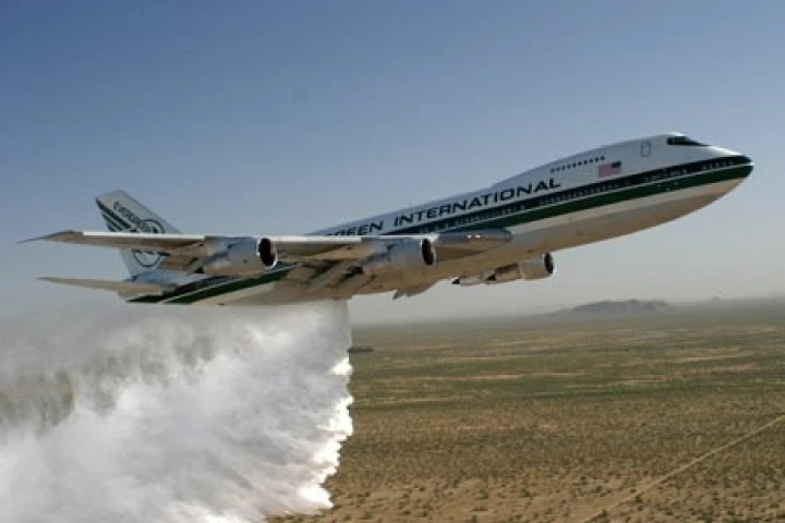 Evergreen's 747-based Supertanker: the largest firefighting aircraft in the world.