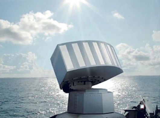 The Mass (Multi-Ammuniton Softkillsystem) launcher system for decoy operations in all relevant wavelength spectrums is designed to protect naval vessels against attack by sensor-guided weapons.
