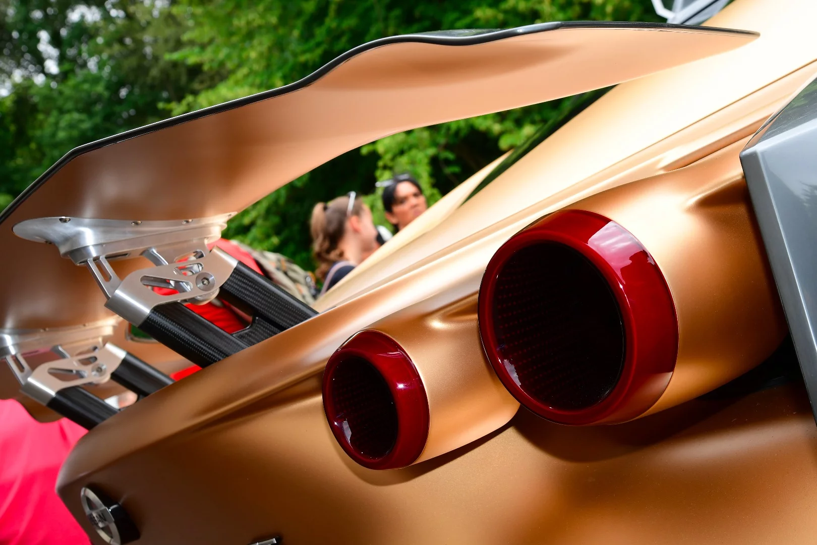 The GT-R50 includes a lot of that gold paint at the rear