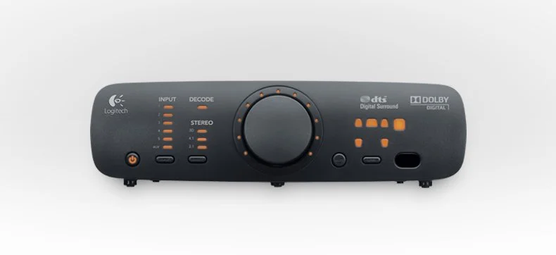 The Logitech Z906 TXH-Certified surround sound speaker system
