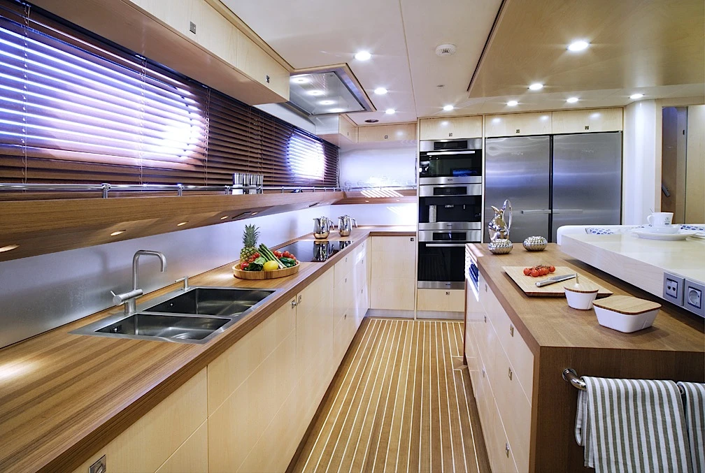 M/Y Shooting Star galley
