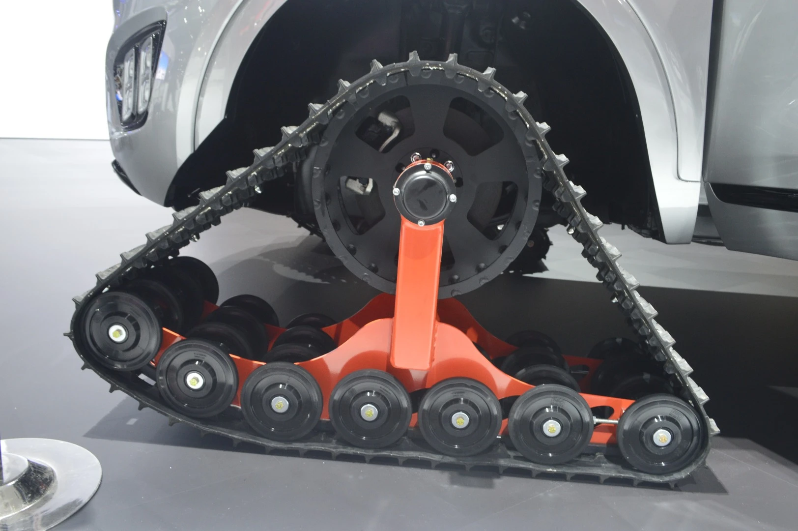 The Sorento Ski Gondola trades wheels for Dominator snow tracks