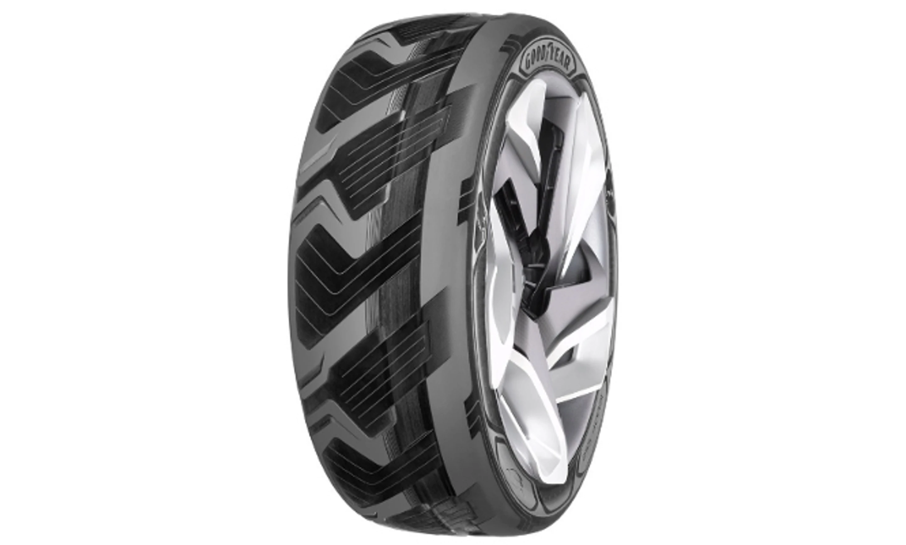 A rendering of the BHO3 concept tire (Image: Goodyear)
