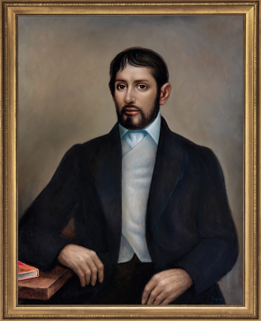 Portrait of Moinet as a young man